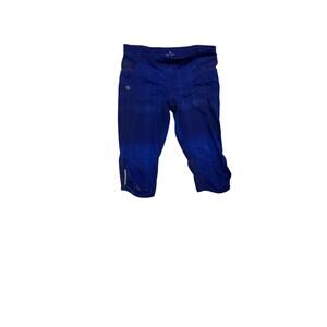 womens athleta workout capri leggings size medium petite